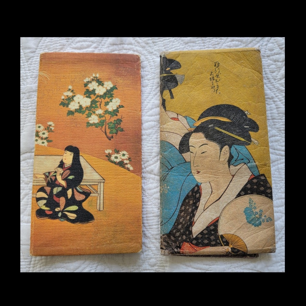 Antique Zemliya Paper and Wallets 2 slot Geisha Design